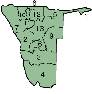 Namibia Regions numbered.png