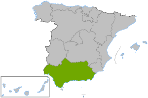Андалусия на карте
